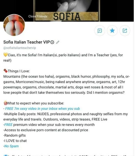 Sofiaitalianteacherfree nude leaked OnlyFans pic