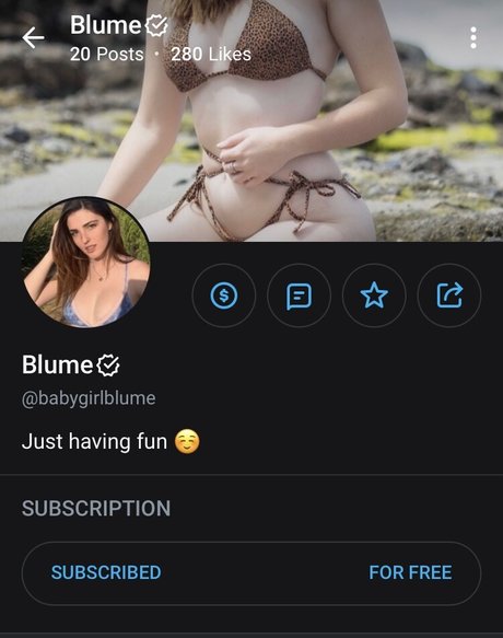 Blume nude leaked OnlyFans pic